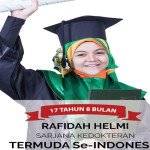 Rafidah, Usia 17 Tahun Sandang Gelar Sarjana Kedokteran