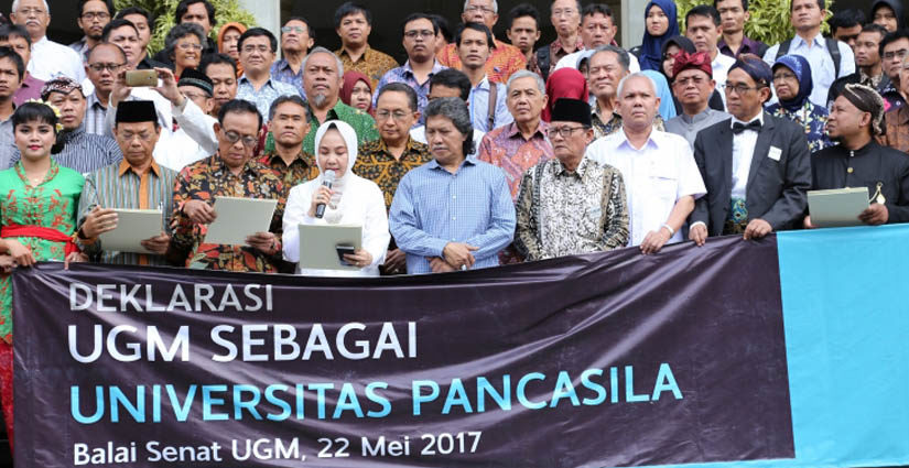 Deklarasi Peneguhan Pancasila UGM Dihadiri Tokoh Penting Dan Sivitas Akademika